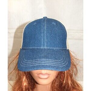 Wear Guard Denim Hat Mesh Rear Unisex Adult NEW Baseball Cap
